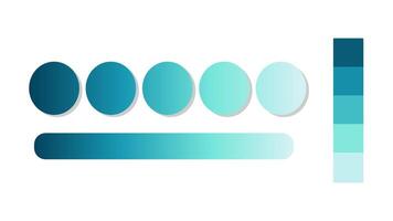 Abstract gradient background with navy blue, blue grotto, blue green, baby blue color palette. Abstract illustration with gradient blur design. Blurred colored abstract background. Colorful gradient vector