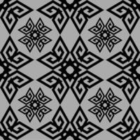 Gray and black seamless pattern. Seamless fabric pattern. vector