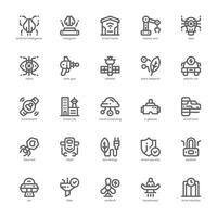 Future Technology icon pack for your website, mobile, presentation, and logo design. Future Technology icon outline design. graphics illustration and editable stroke. vector