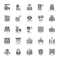 Home Automation icon pack for your website, mobile, presentation, and logo design. Home Automation icon glyph design. graphics illustration and editable stroke. vector