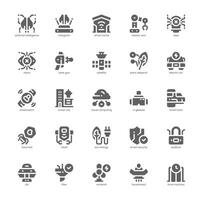Future Technology icon pack for your website, mobile, presentation, and logo design. Future Technology icon glyph design. graphics illustration and editable stroke. vector