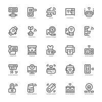 Smarthome icon pack for your website, mobile, presentation, and logo design. Smarthome icon outline design. graphics illustration and editable stroke. vector