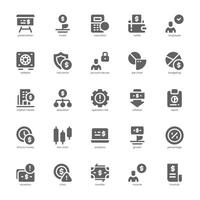 Banking and Finance icon pack for your website, mobile, presentation, and logo design. Banking and Finance icon glyph design. graphics illustration and editable stroke. vector