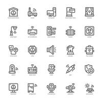 Home Automation icon pack for your website, mobile, presentation, and logo design. Home Automation icon outline design. graphics illustration and editable stroke. vector