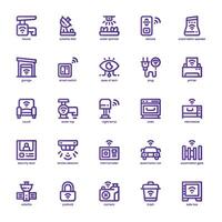 Home Automation icon pack for your website, mobile, presentation, and logo design. Home Automation icon basic line gradient design. graphics illustration and editable stroke. vector