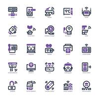 Smarthome icon pack for your website, mobile, presentation, and logo design. Smarthome icon dual tone design. graphics illustration and editable stroke. vector