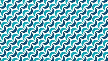 Abstract blue and cyan geometric chain pattern vector