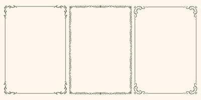 A set of beautiful frames vector