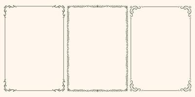 A set of beautiful frames vector