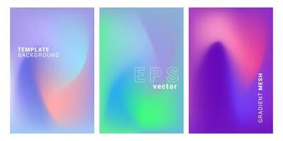 Soft blurred colorful gradient abstract background. fluid wave background Banner, poster, flayer, advertising template. vector