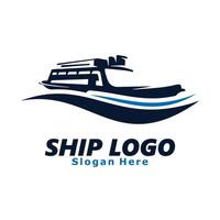 Ship Logo Template Design Illustration vector