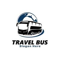 Travel Bus Logo Template Design Illustration vector