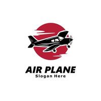 Airplane template logo design vector