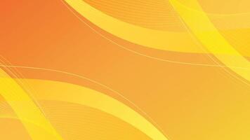 Abstract Orange Background with Trendy Modern Wave Banner Background vector