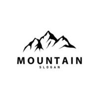 montaña logo, naturaleza paisaje, prima elegante sencillo diseño, ilustración símbolo modelo icono vector