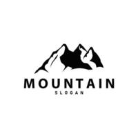 montaña logo, naturaleza paisaje, prima elegante sencillo diseño, ilustración símbolo modelo icono vector