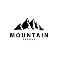 montaña logo, naturaleza paisaje, prima elegante sencillo diseño, ilustración símbolo modelo icono vector