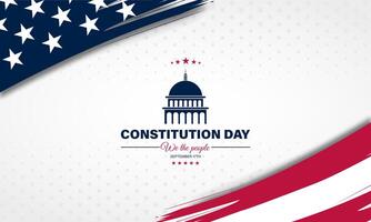 Happy Constitution and citizenship day United States Of America background illustration vector