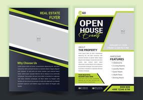 Freal estate flyer for real estate and property business template vector