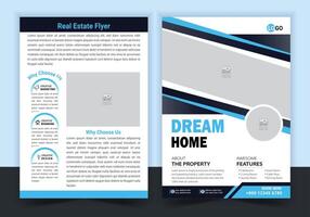 Freal estate flyer for real estate and property business template vector