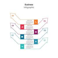 infografía, gráficos presentación. negocio concepto, cuadro, pasos, proceso. infografía datos visualización. puesta en marcha modelo vector