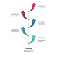 infografía, gráficos presentación. negocio concepto, cuadro, pasos, proceso. infografía datos visualización. puesta en marcha modelo vector