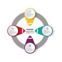 infografía, gráficos presentación. negocio concepto, cuadro, pasos, proceso. infografía datos visualización. puesta en marcha modelo vector