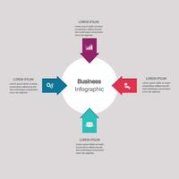 infografía, gráficos presentación. negocio concepto, cuadro, pasos, proceso. infografía datos visualización. puesta en marcha modelo vector