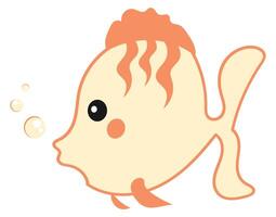 Cute Fish cartoon illustration vector