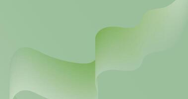 wavy object background with gradient color mixing of green color vector