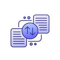 case priority icon with outline vector