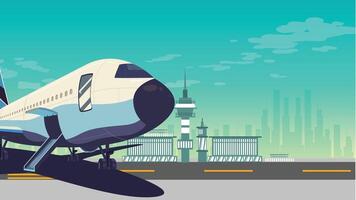 aire transporte aviones aislado ilustración vector