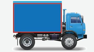 Cargo transportation and delivery illustration vector