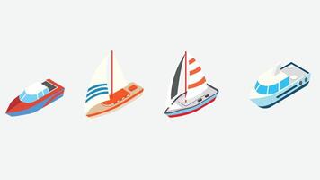 Sea transportation services isolated illustration vector