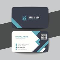 creative modern name card and business card vector