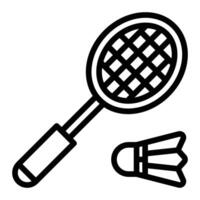 Badminton Line Icon vector