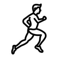 Runner Line Icon vector