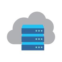 cloud computing icon design. internet storage sign and symbol. vector