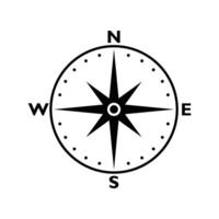 compass icon design. navigation guidance sign and symbol. vector