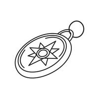 compass icon design. navigation guidance sign and symbol. vector