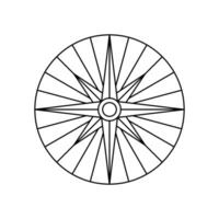 compass icon design. navigation guidance sign and symbol. vector