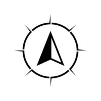 compass icon design. navigation guidance sign and symbol. vector