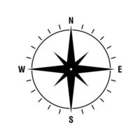 compass icon design. navigation guidance sign and symbol. vector