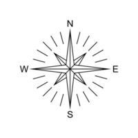compass icon design. navigation guidance sign and symbol. vector