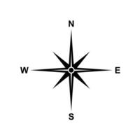 compass icon design. navigation guidance sign and symbol. vector