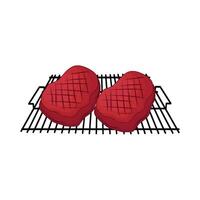 illustration of grill meat vector