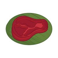 illustration of meat vector