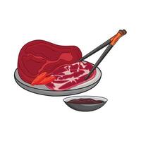 illustration of meat vector
