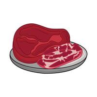 illustration of meat vector