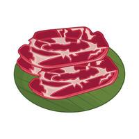 illustration of meat vector